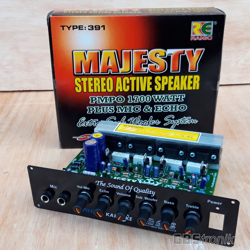 Kit speaker Aktif Majesty Plus Mic Echo Subwoofer