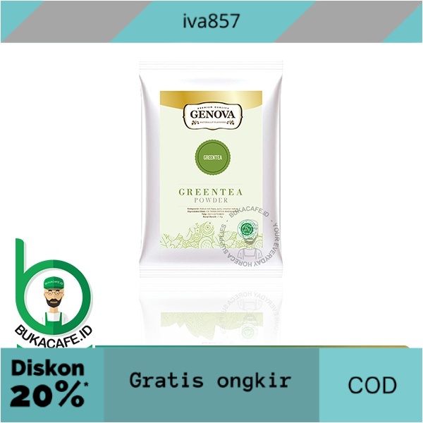 

PROMO Genova Greentea Powder 1 kg - Bubuk Minuman GRATIS ONGKIR