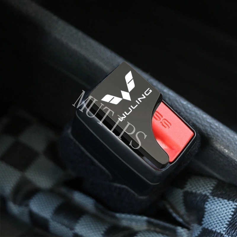 Gesper Sabuk Pengaman Mobil Bahan Zinc Alloy Untuk Wuling Confero Cortez Almaz Confero s