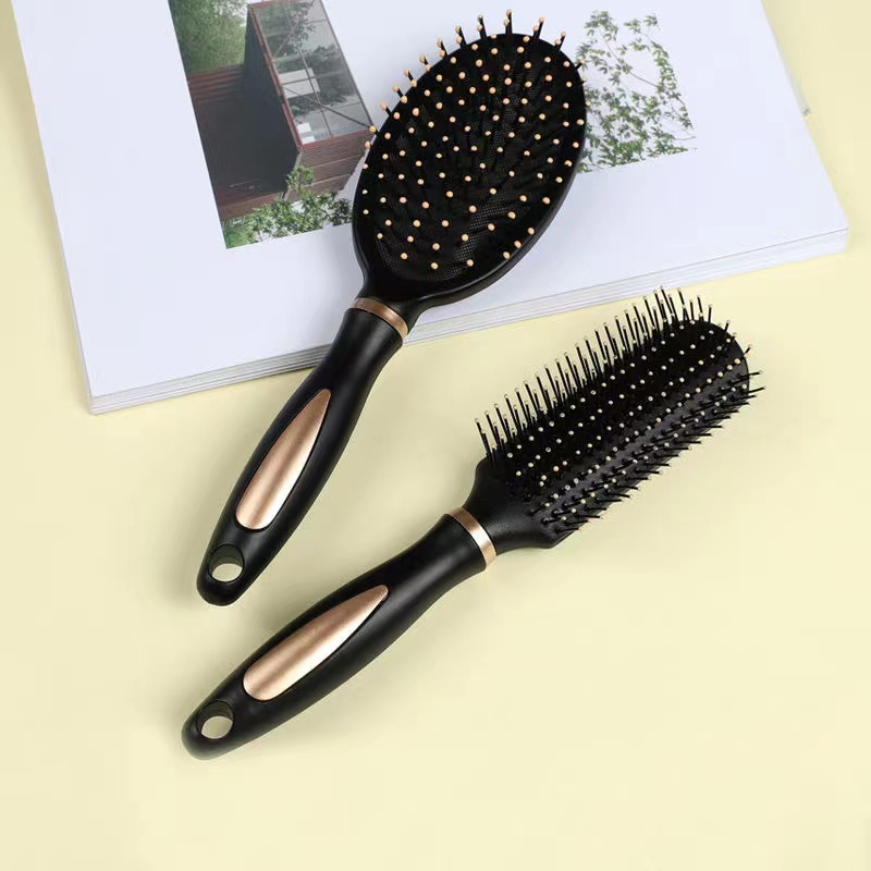 ED - SISIR RAMBUT ANTI KUSUT HITAM PREMIUM / SISIR ANTI KUSUT / SISIR PIJAT KESEHATAN PREMIUM QUALITY-3