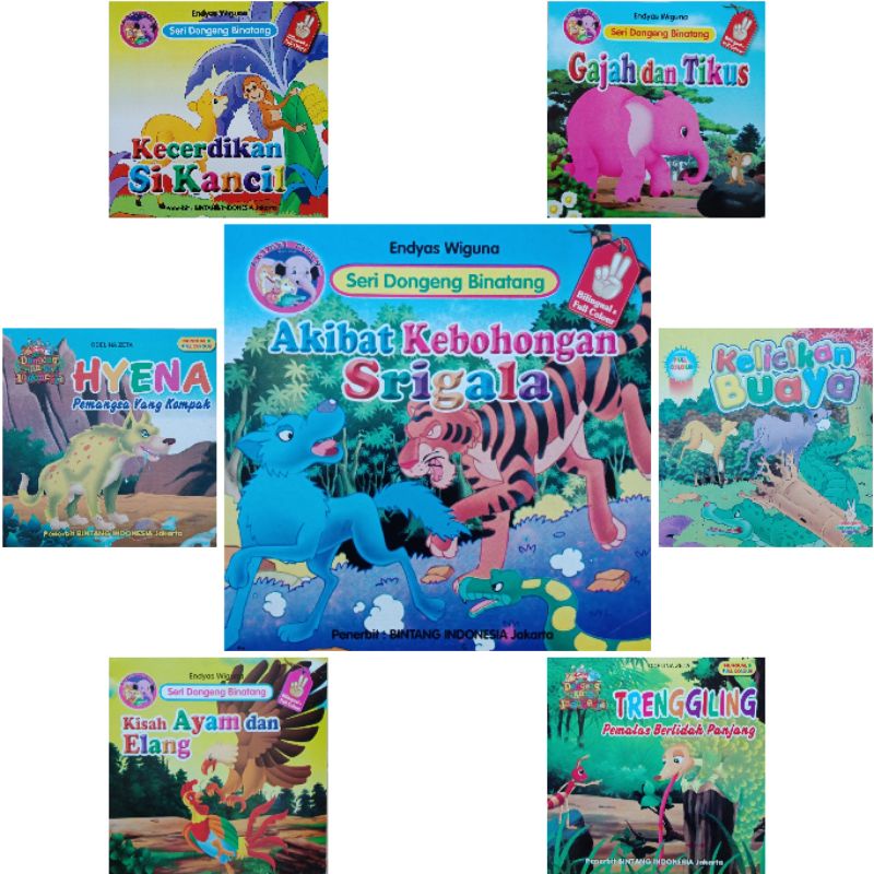 Jual Buku Cerita Seri Dongeng Binatang, Buku Cerita Bergambar, Buku