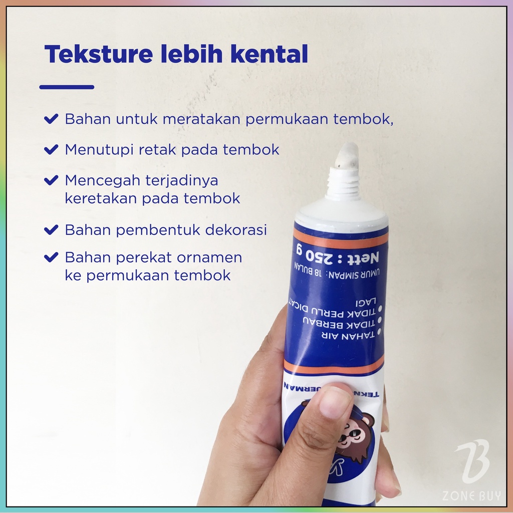 Wall Repair Pasta Dempul Penambal Dinding Cream Instan Water Proof