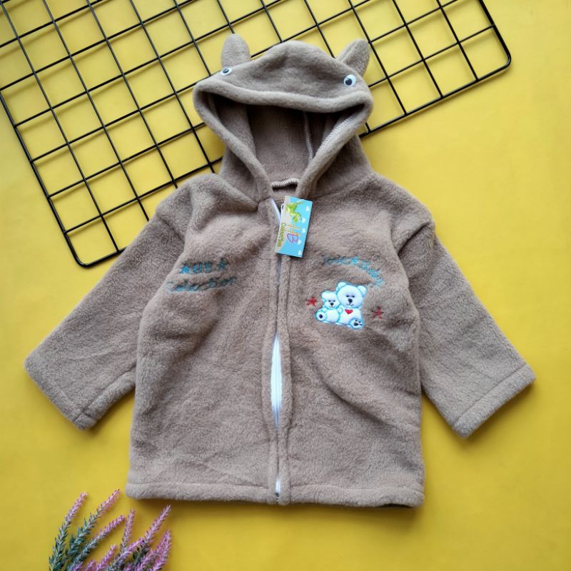 Jaket bayi kuping lucu 3-18 bulan