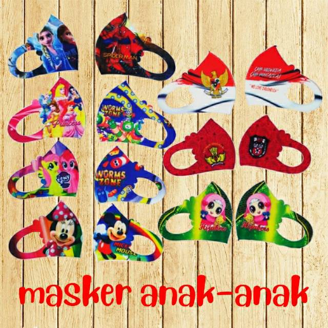 Masker anak/masker anak karakter scuba/masker karakter anak