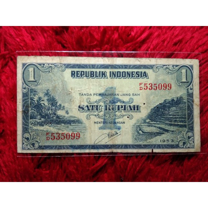 Uang Kuno 1 RUPIAH 1953