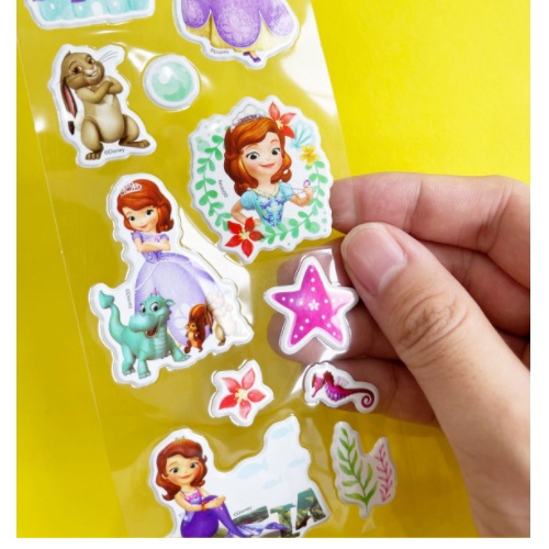 [ORGM] Sticker 3D Timbul Karakter Disney Princess Frozen Mickey cars