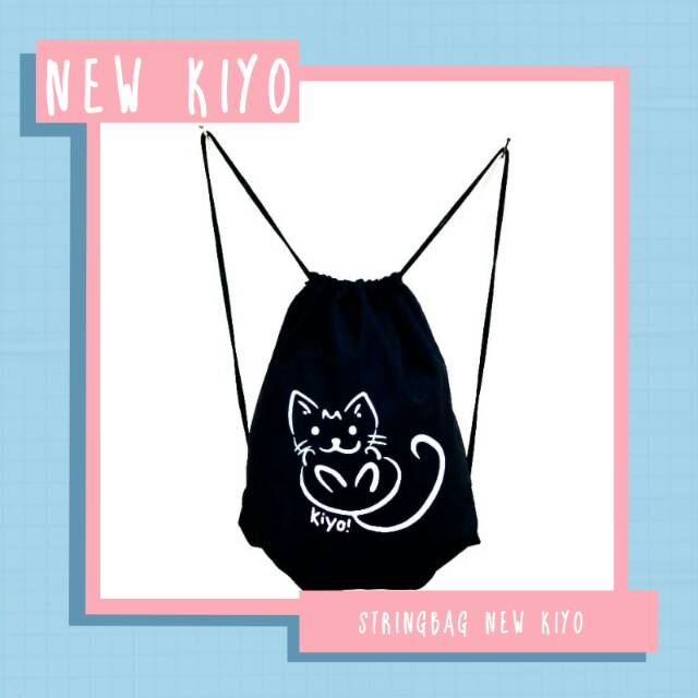 STRING BAG TAS RANSEL SERUT NEW KIYO | (LIMITED EDITION) bahan drill halus