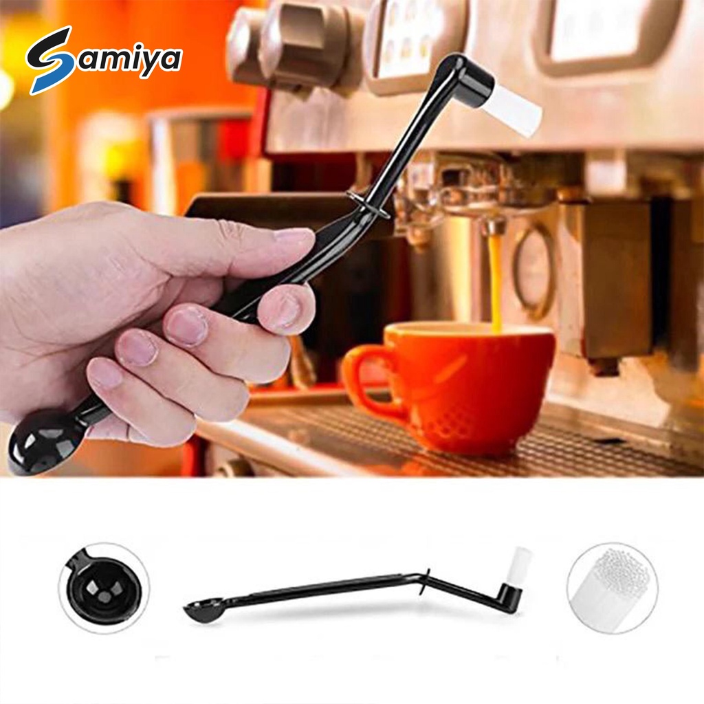 espresso machine brush / sikat pembersih mesin kopi espresso 2in1 / espresso group head brush