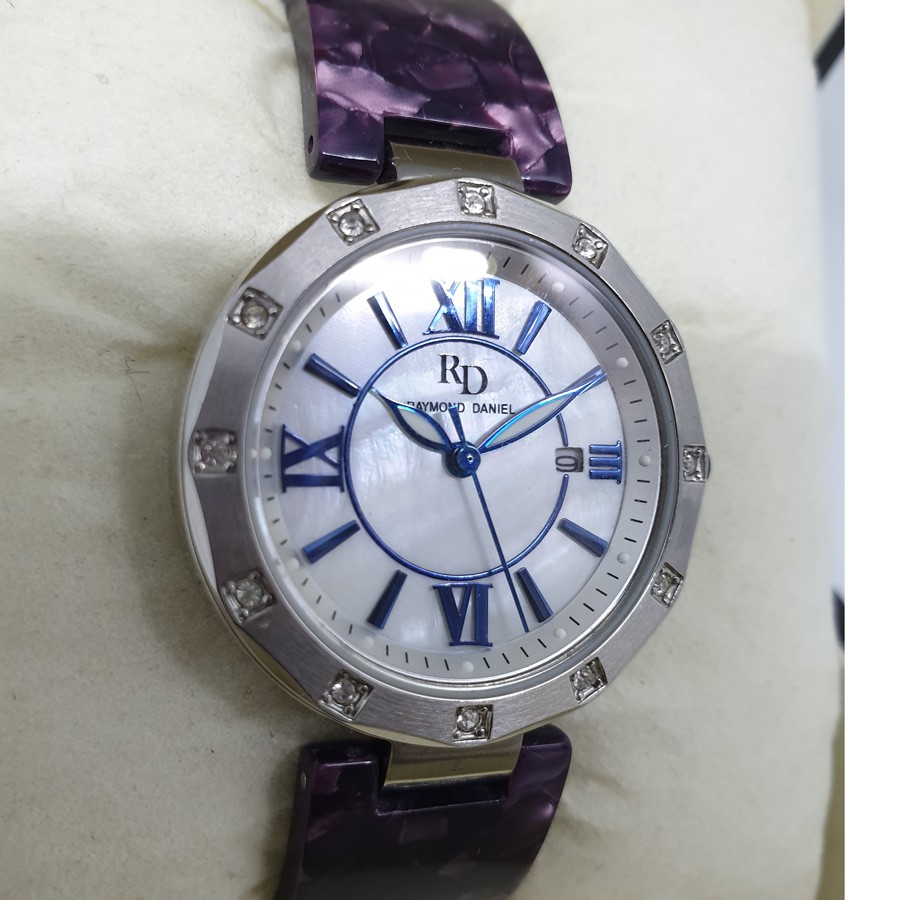 Raymond Daniel RD206 Silver Akr.Violet , Jam Tangan Wanita,Original