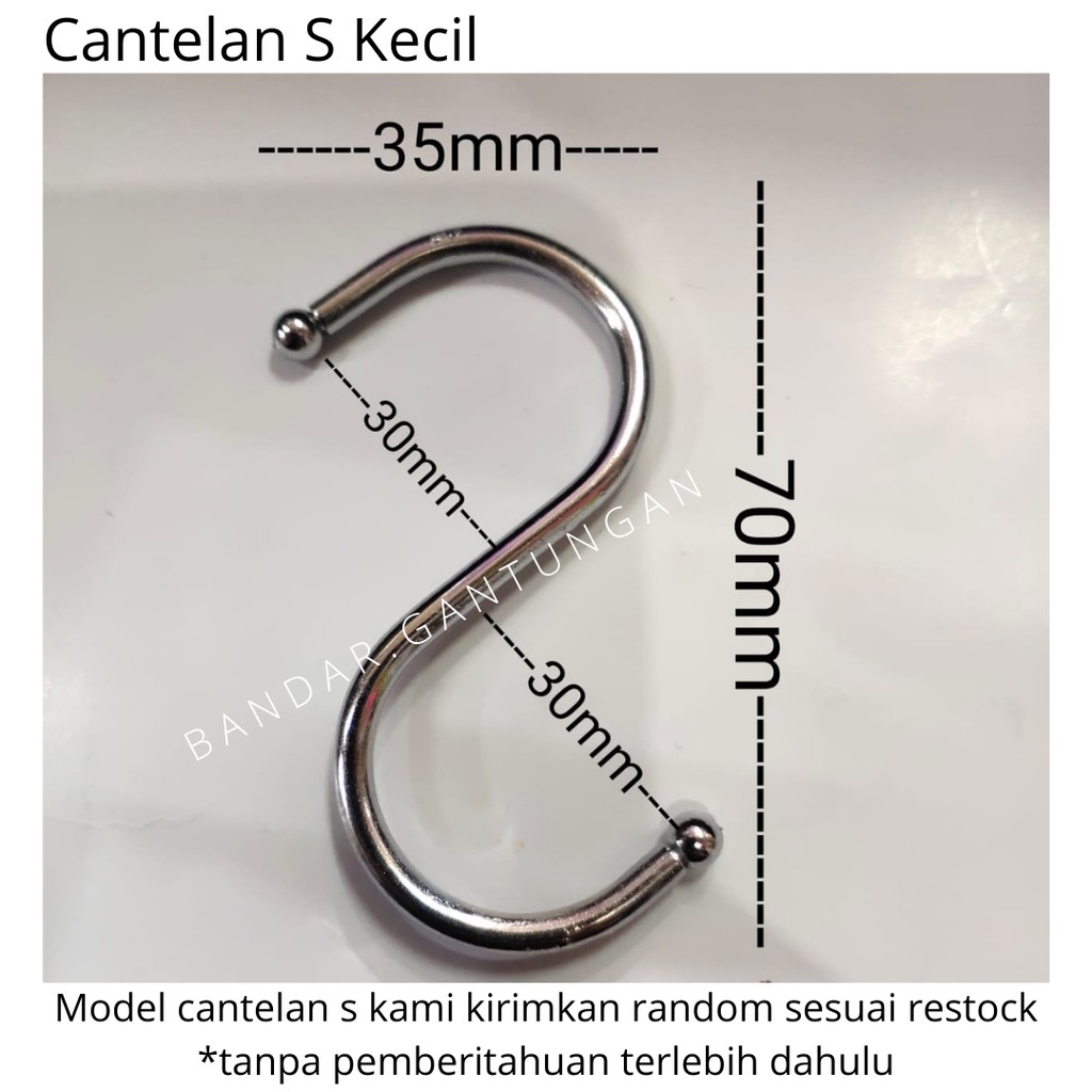 Cantelan S Besi Cantelan Cantolan Multifungsi Display Hanger Hanger Besi Hook Besi(BH)