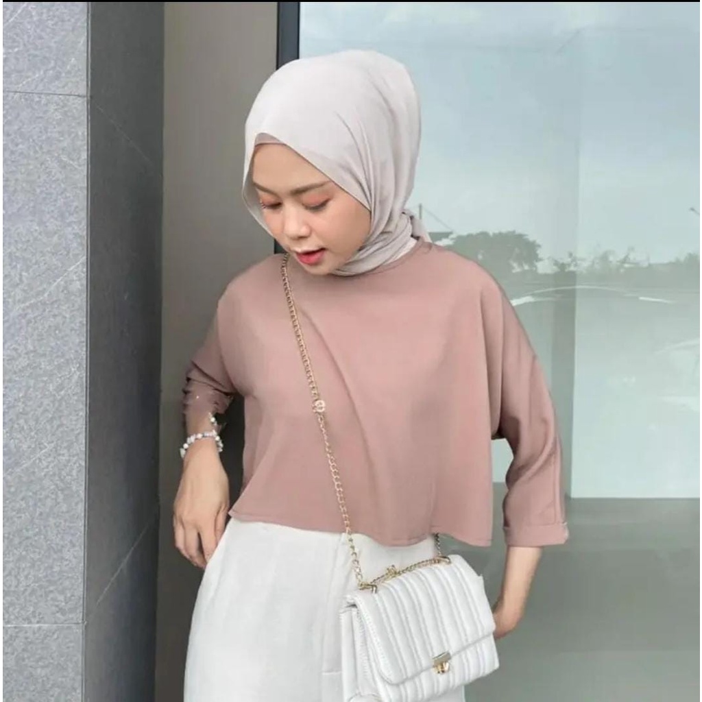 Stacy Crop Top Atasan Wanita Outer Premium