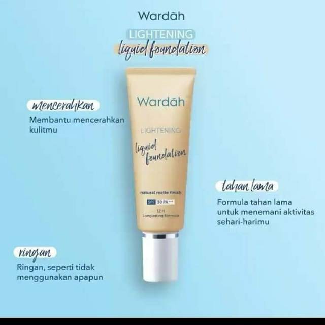 ★ BB ★ WARDAH Lightening Liquid Foundation 25 ml | Concealer Lightening 7 gr