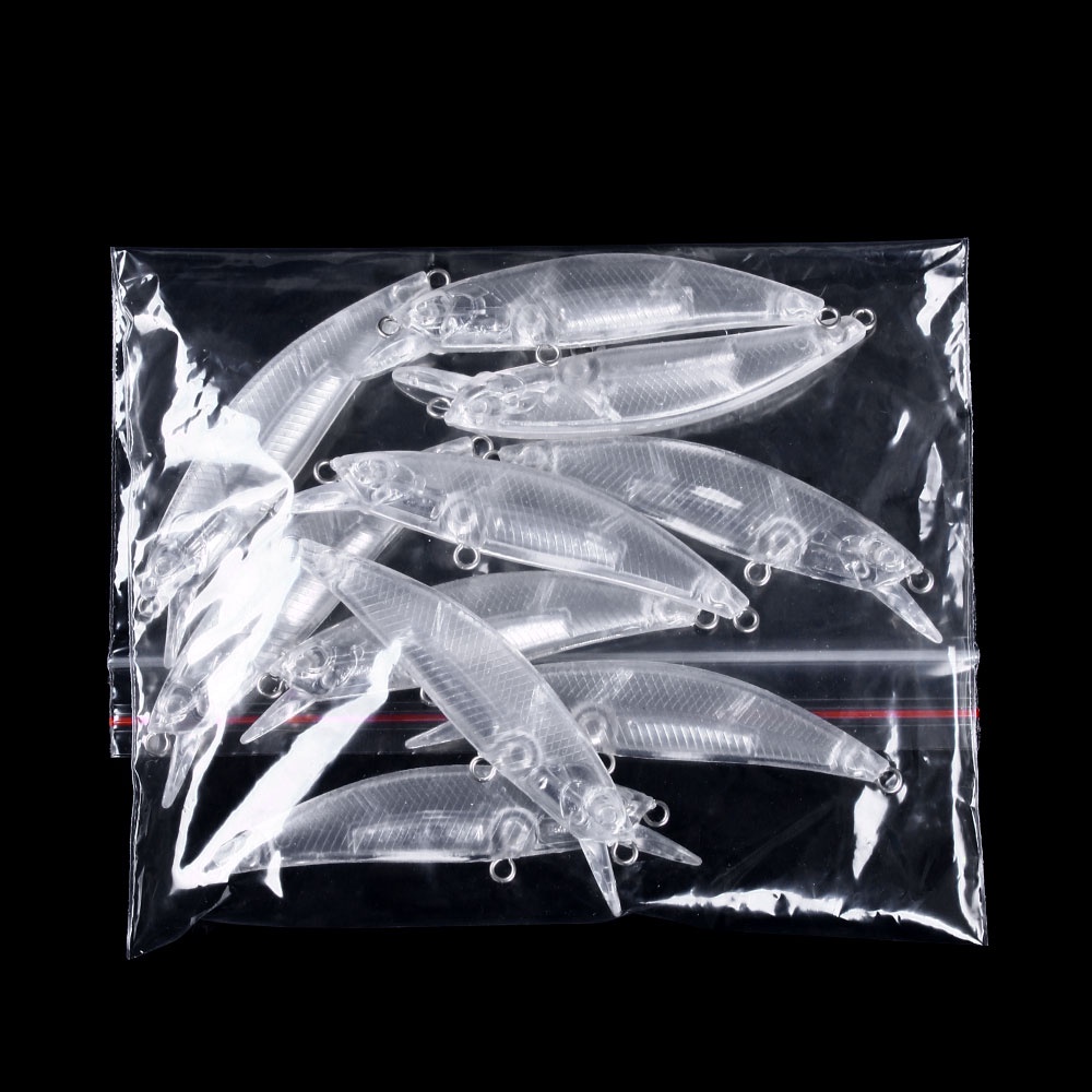 Hengjia 100PCS Umpan Pancing Ikan Minnow 60S 6.8cm 5.9g Bahan Plastik