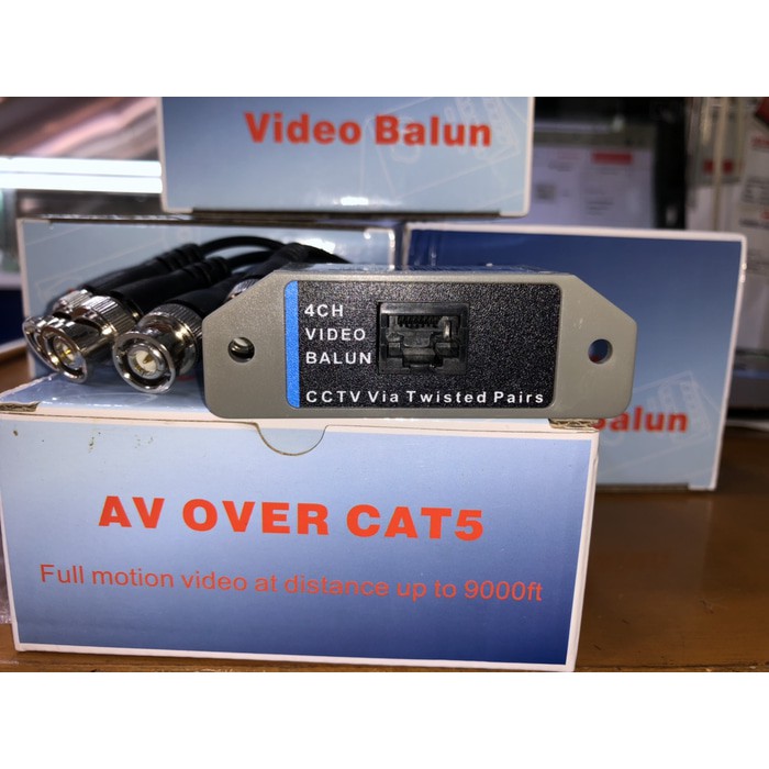 Video balun 4ch 1 set 2pcs