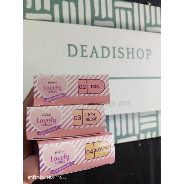 Emeron Lovely Loose Powder Bedak Tabur UVA & UVB