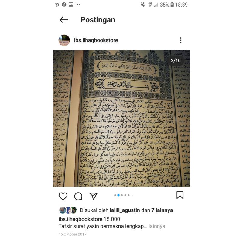 Tafsir Yasin makna pesantren