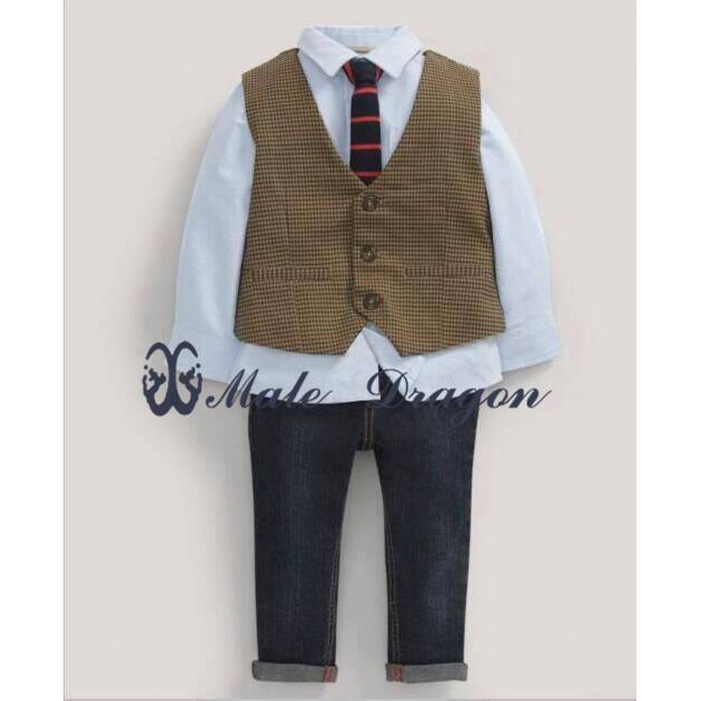 BOY VEST JEANS SET