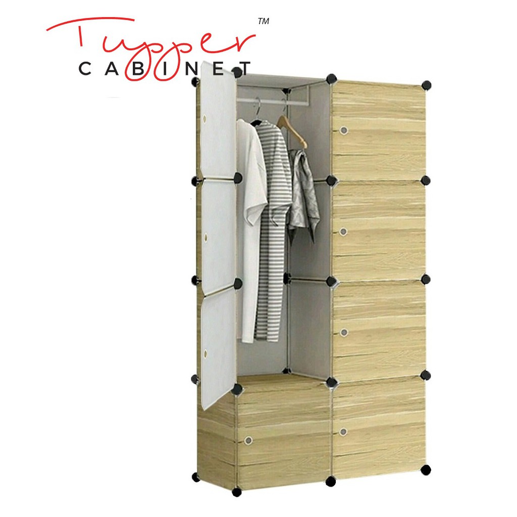 Tupper Cabinet 8 Pintu Dark Wood Lemari  Plastik  Lemari  