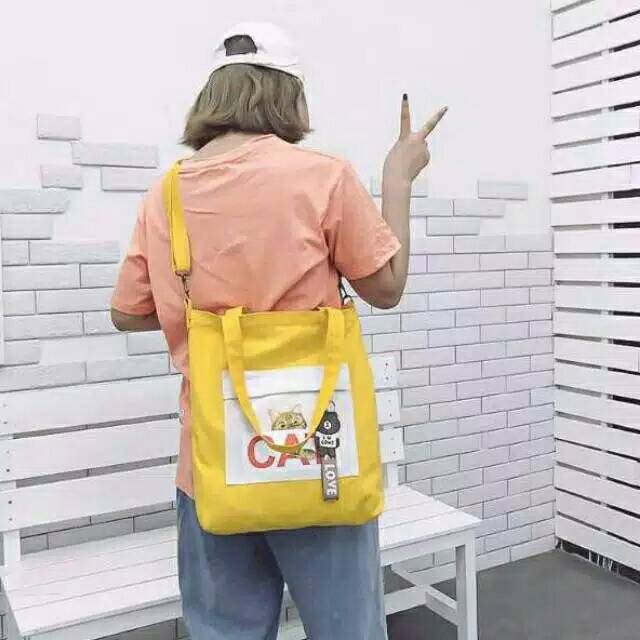 Tote bag 3in1 style gaya korea msakini/seri CAT 02