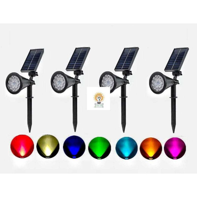 Lampu Taman Tancap Solar 18 LED Lampu Solar Tenaga Surya Sensor Matahari