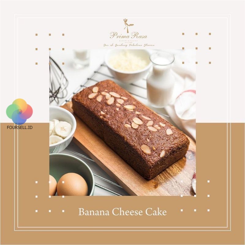 Prima Rasa - Banana Cheese Cake Bolu Pisang Primarasa Oleh Oleh Bandung by Aslitibandung