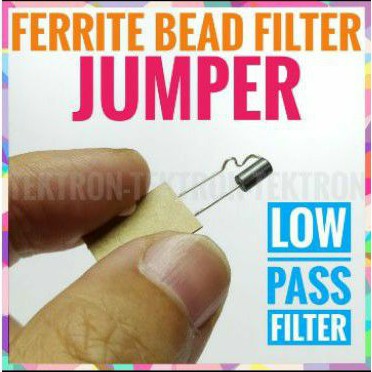 Jumper Ferrite Bead Filter, ferit, kawat jumper, arduino