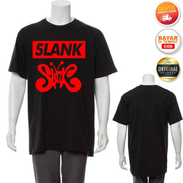 Slank merah - LENGAN PENDEK - ORIGINAL MADE IN SLANKERS - BAJU SLANK - KAOS SLANK - TAMPIASIH STORE