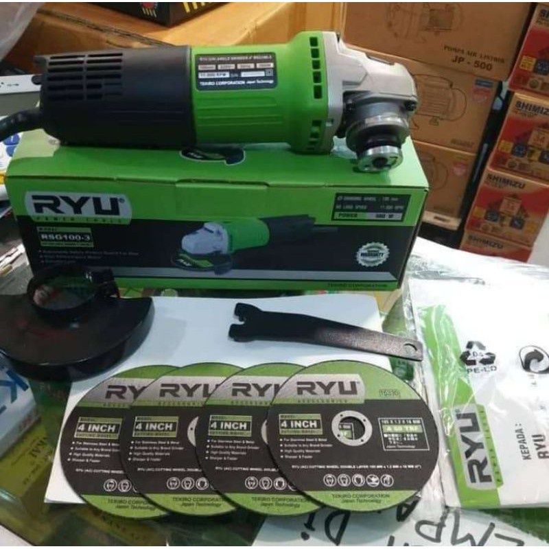 RYU RSG 100-3 Mesin Gerinda Tangan 4&quot; RSG100 3 Best Selling Angle Grinder 4 inch