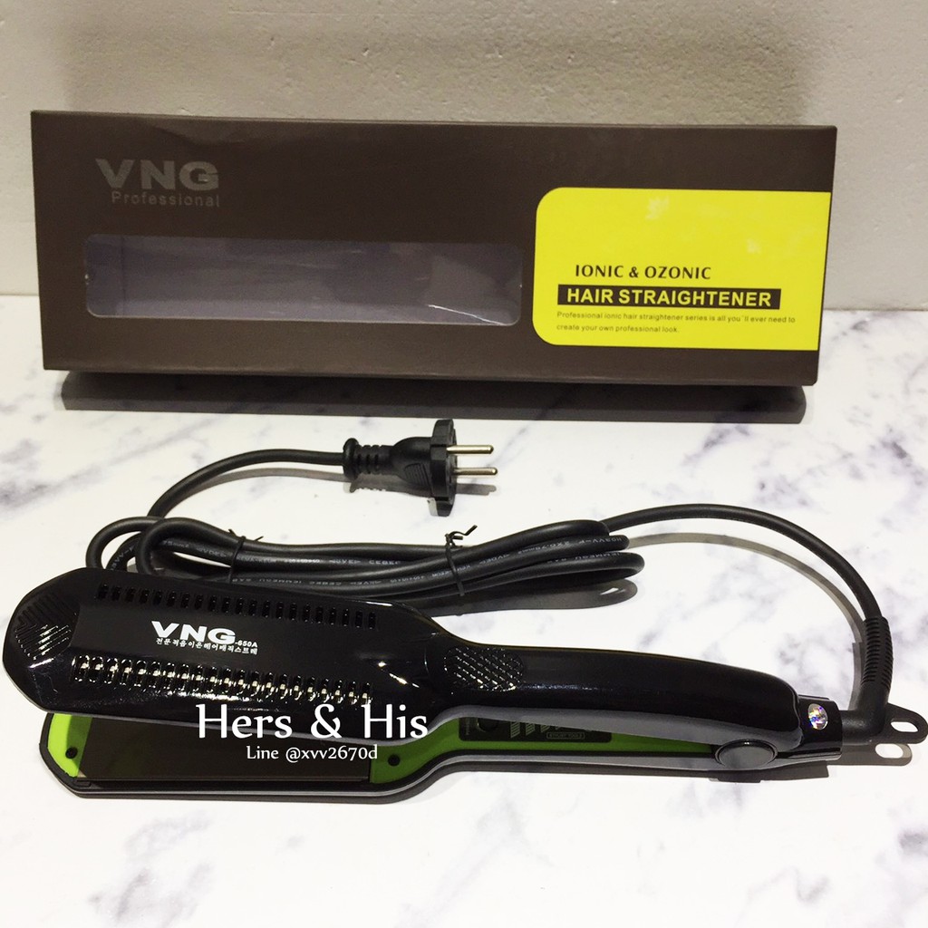 VNG Professional Ionic & Ozonic Hair Straightener - Catokan Ion Teknologi Korea - VNG 650A Green