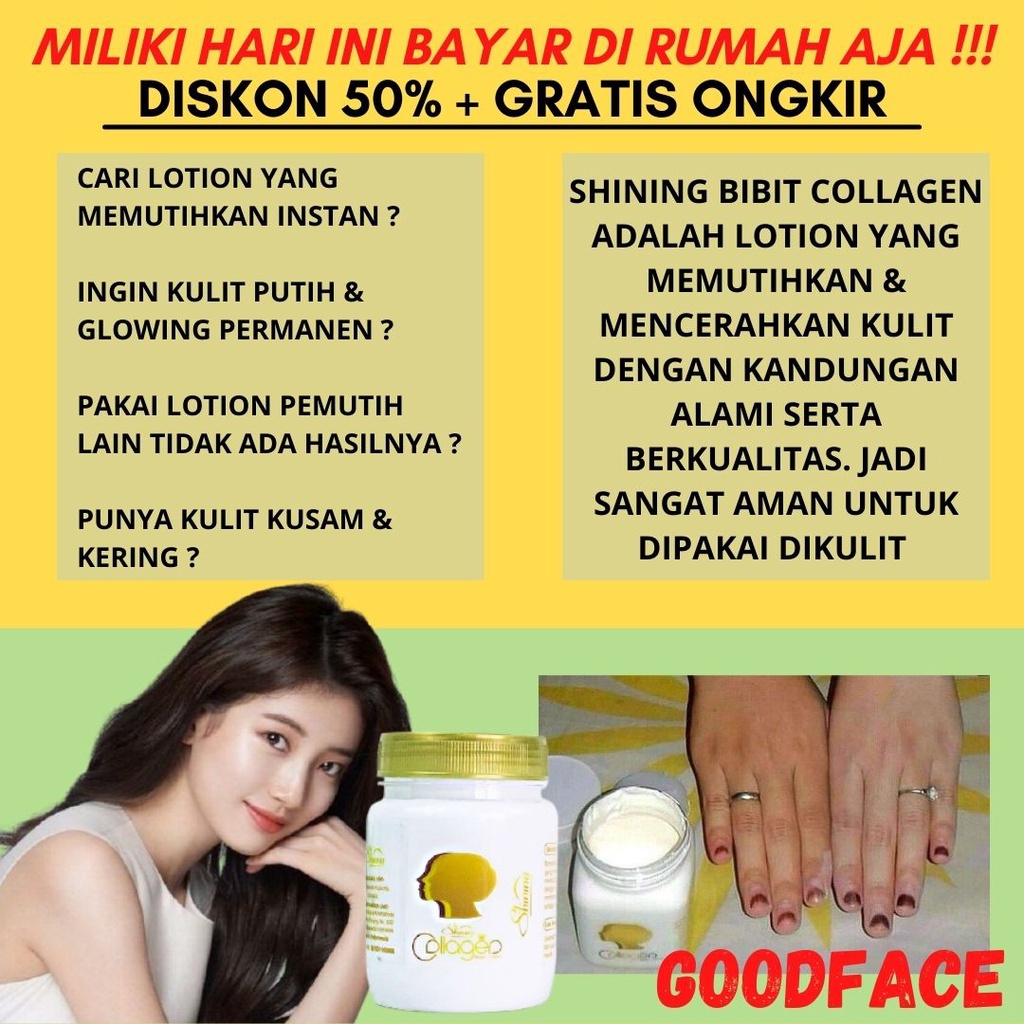 SHINING BIBIT COLLAGEN 150ML BPOM BIBIT COLLAGEN BY SHINING ORIGINAL PEMUTIH BADAN AMPUH