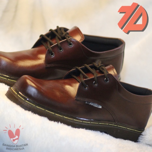 Sepatu Pria terbaru sepatu formal model dockmart kulit asli warna coklat