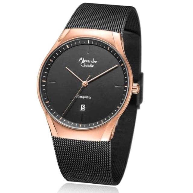 Alexandre christie ac8571 original black rosegold pria