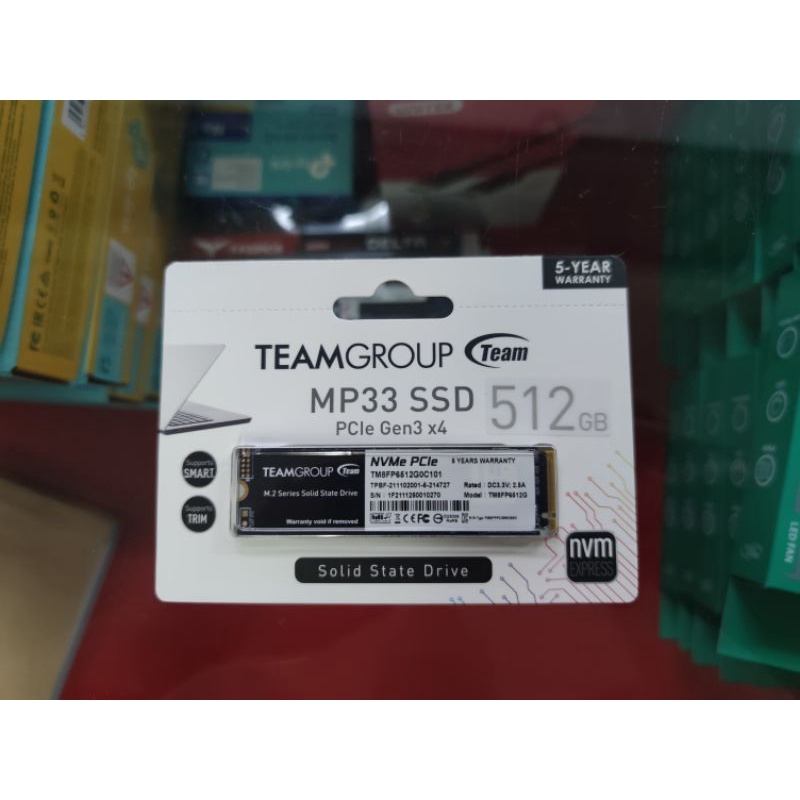 Team MP33 SSD M2 NVME 1.3 256GB / 512GB / 1TB-1