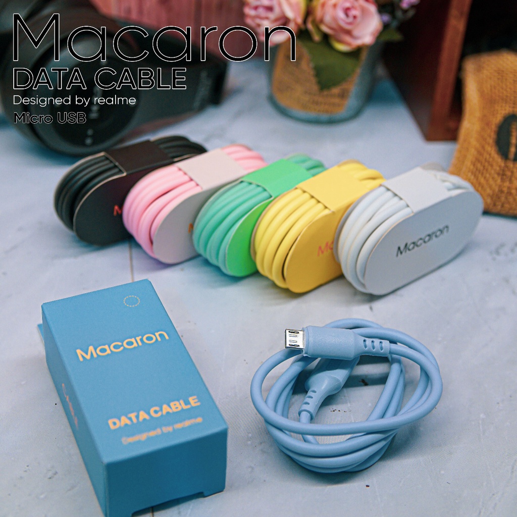 Kabel Data Macaron v8 dan Type C Macaron Data Cable