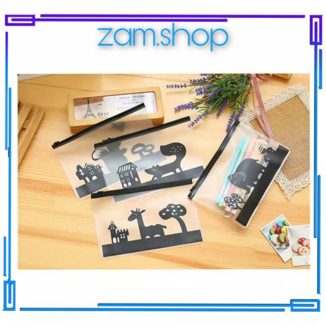 

TEMPAT PENSIL ALAT TULIS STATIONERY PENYIMPANAN SERBAGUNA ORGANIZER KOSMETIK MOTIF ANIMAL