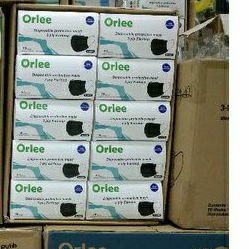 Earloop Orlee Disposable Mask /Masker Orlee Cantol HITAM