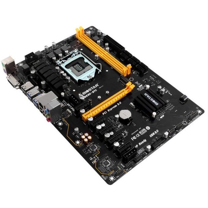 Biostar Tb250-Btc Mining Motherboard Lga 1151 Ddr4