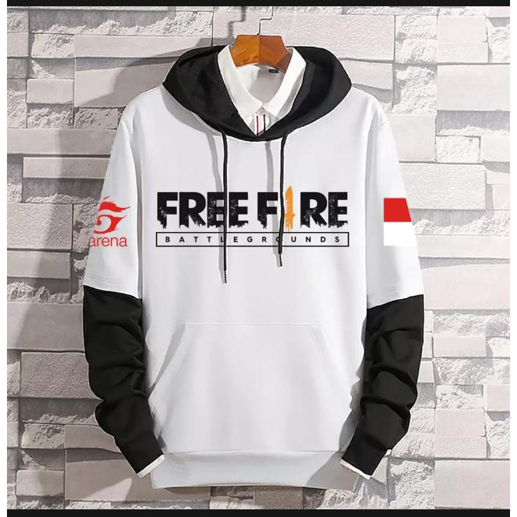 (bayar ditempat) Jaket Hoodie Free Fire Gerena Indonesia