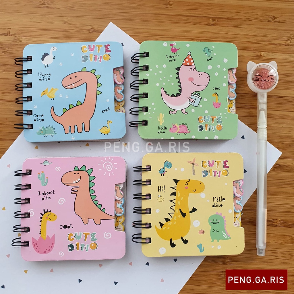 

Notebook Spiral Kecil Dengan Pembatas Dino Hard Cover