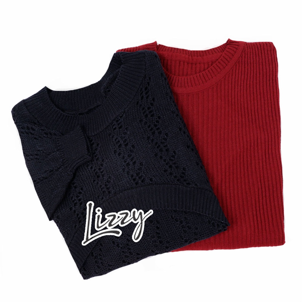Lizzy - ONE SET FREYA PREMIUM-Maroon - Black