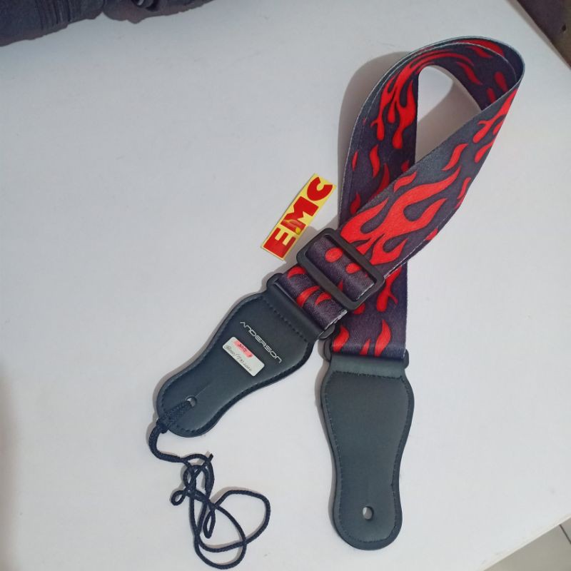 Anderson MF-20G-11 Guitar Strap - Red Fire