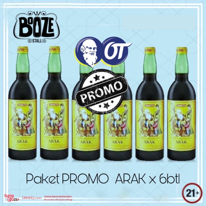 Arak Obat (AO) orangtua 620ml PROMO x 6btl