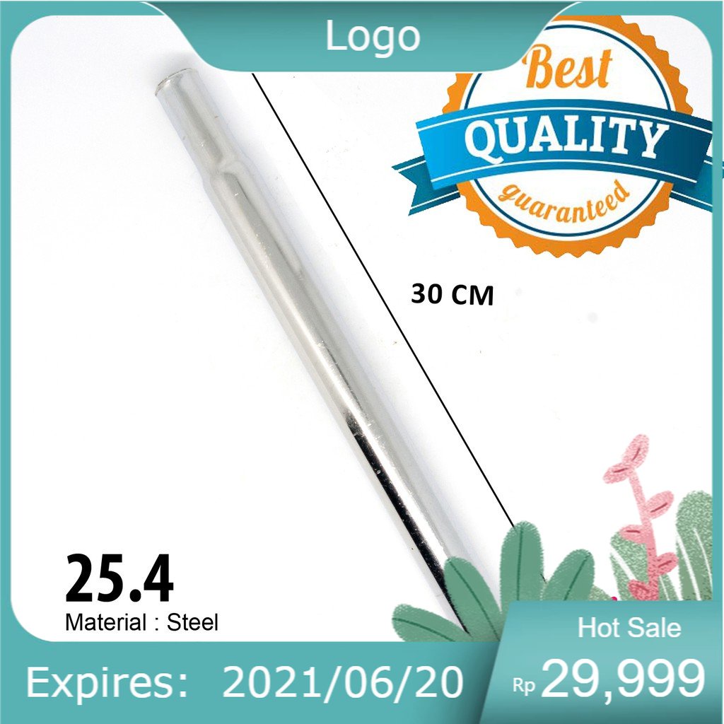 Seatpost 25.4 MM Tiang Sadel Jok Sepeda MTB Lipat CTB Gunung Panjang 30 CM