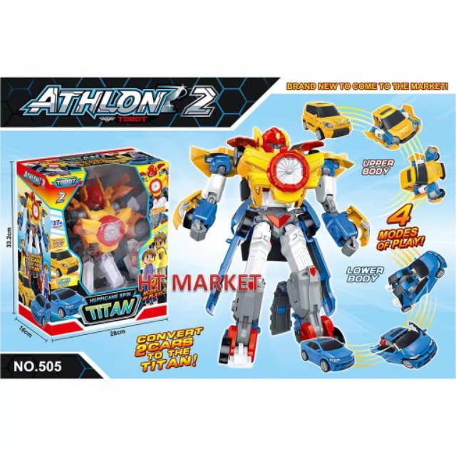 Tobot Titan Combine 2 Car Ukuran besar / Mainan Tobot Murah GRATIS PACKING KARDUS