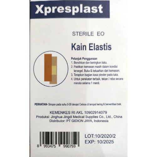 Plester Luka  Termurah XpresPlast bahan kain elastis kuat tahan lama isi 100 Setara Hansaplast