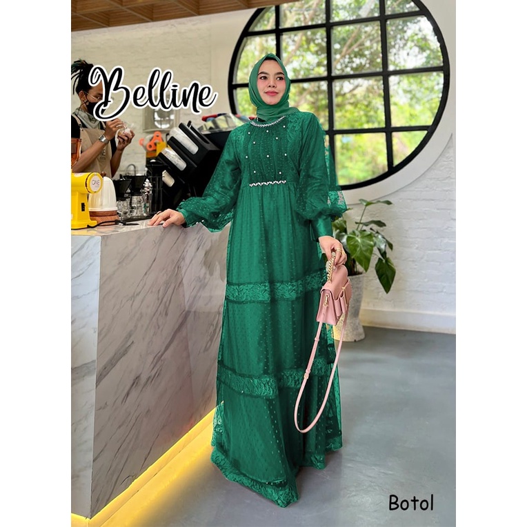 GAMIS PESTA NIKAHAN BELLINE DRESS MUSLIM BRUKAT