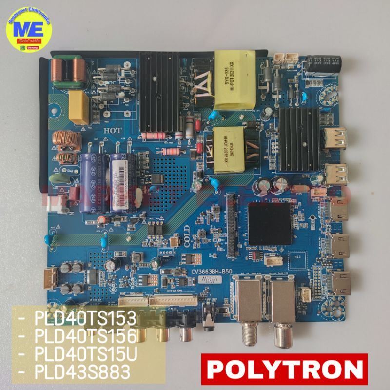 MAINBOARD ORIGINAL POLYTRON PLD43S883 PLD43TS153 PLD43TS156