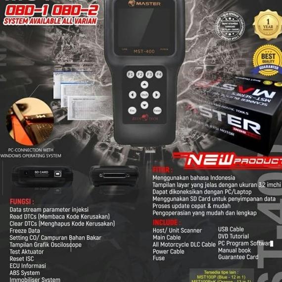 Wwd-211 Scanner Motor Injeksi Zeus Mst-400 Honda Yamaha Original -