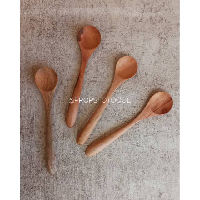  Sendok  Kayu  Sendok  Korea  Props Foto Shopee  Indonesia