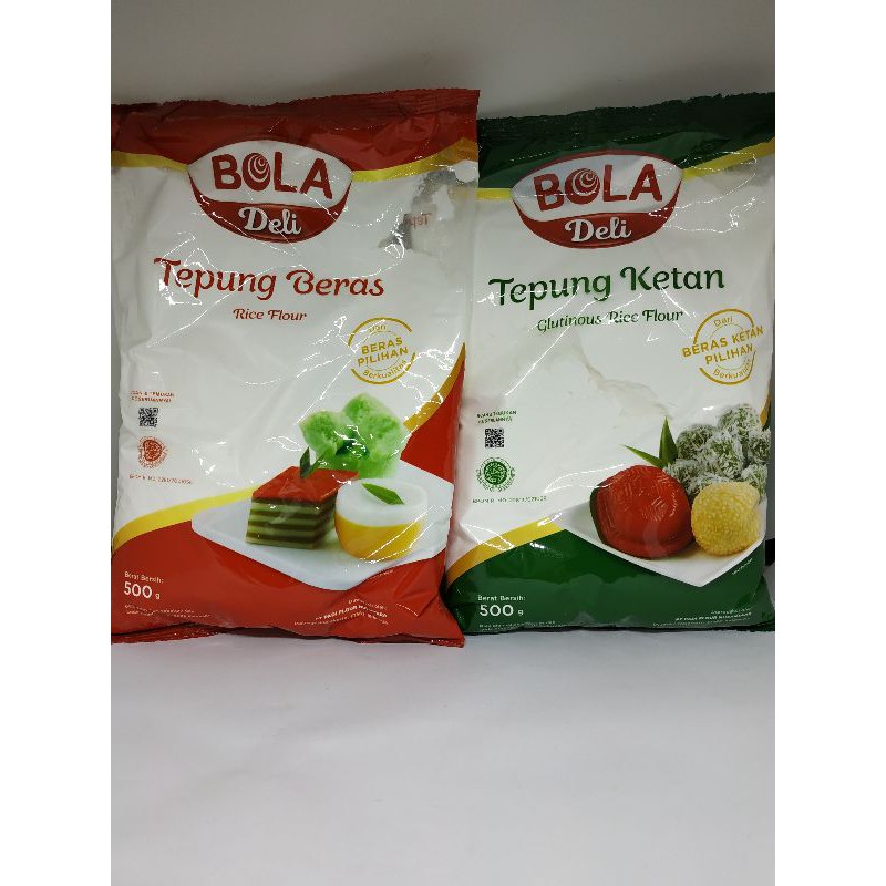 

Tepung Beras / Tepung Ketan Bola Deli 500gr